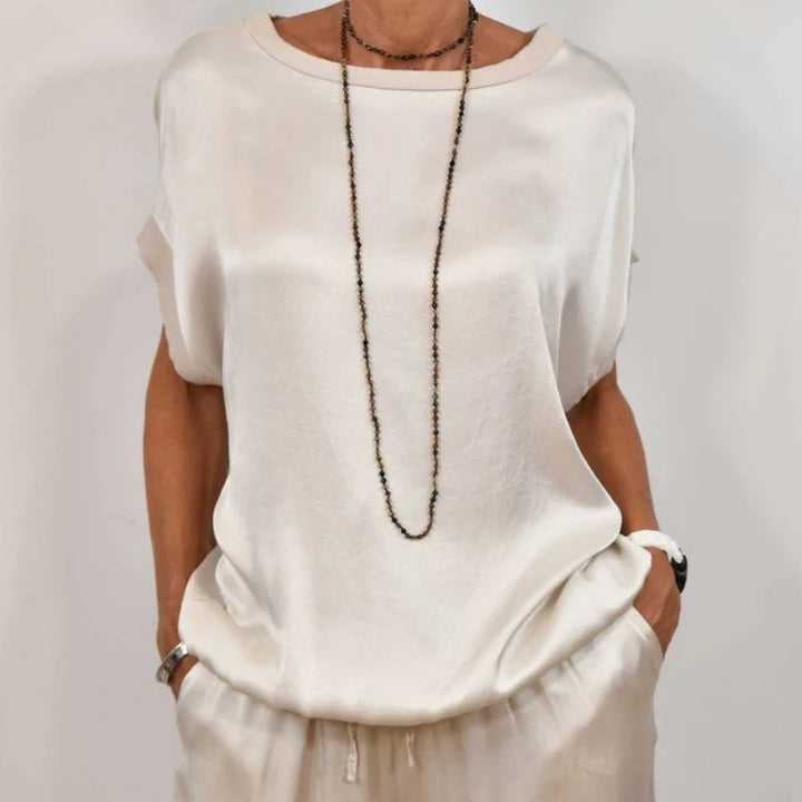 Women's Two-Piece Set | Loose Silhouette Top and Pants