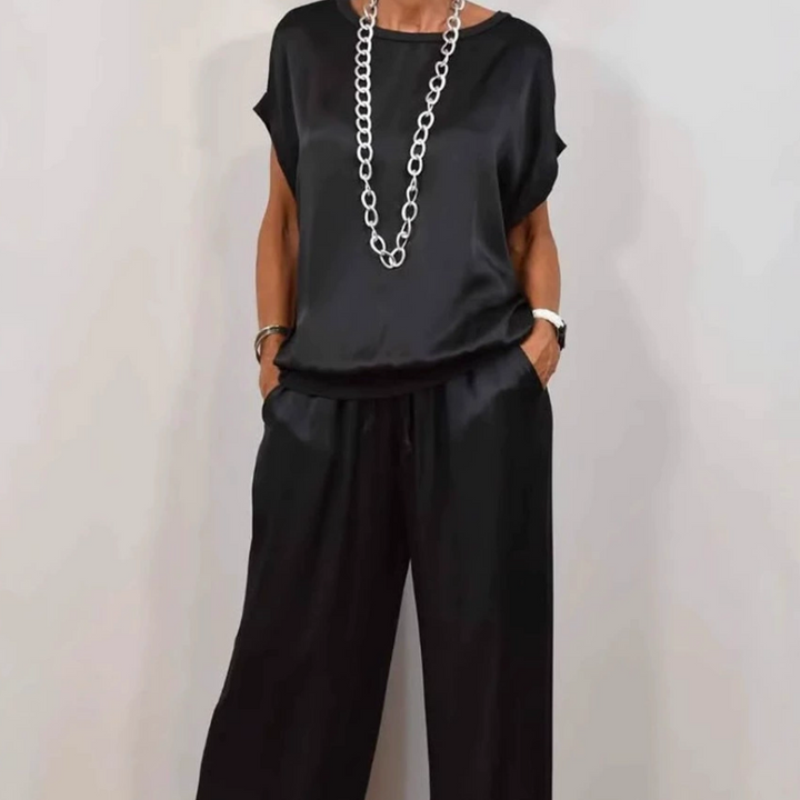 Women's Two-Piece Set | Loose Silhouette Top and Pants