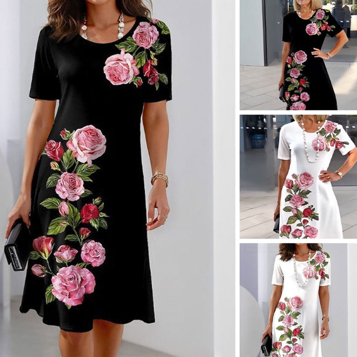 Women’s Dress | Floral Round Neck