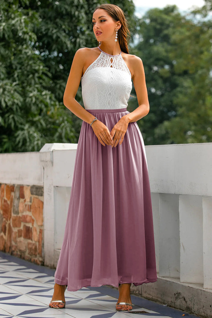 Women's Wedding Guest Maxi Dress | Halter