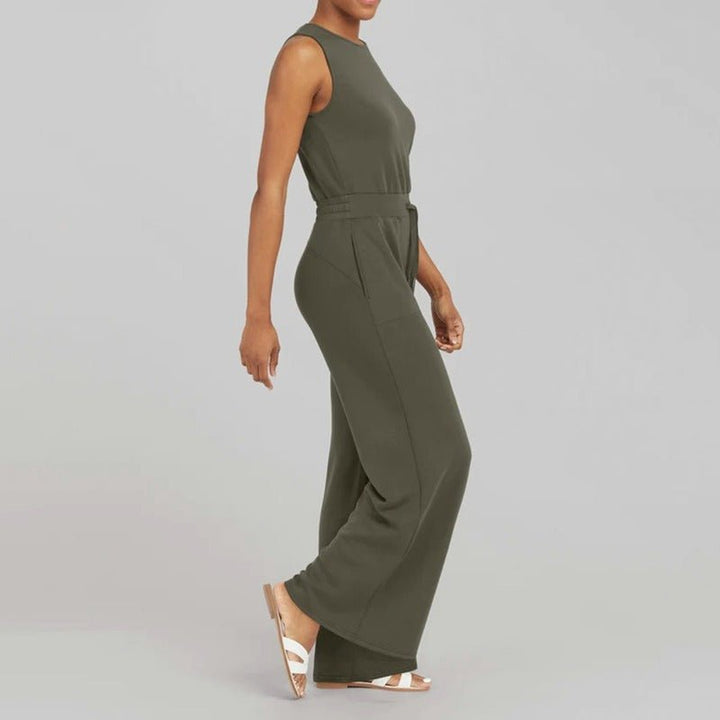 Women's Jumpsuit | Tie Waist Full Length Cut