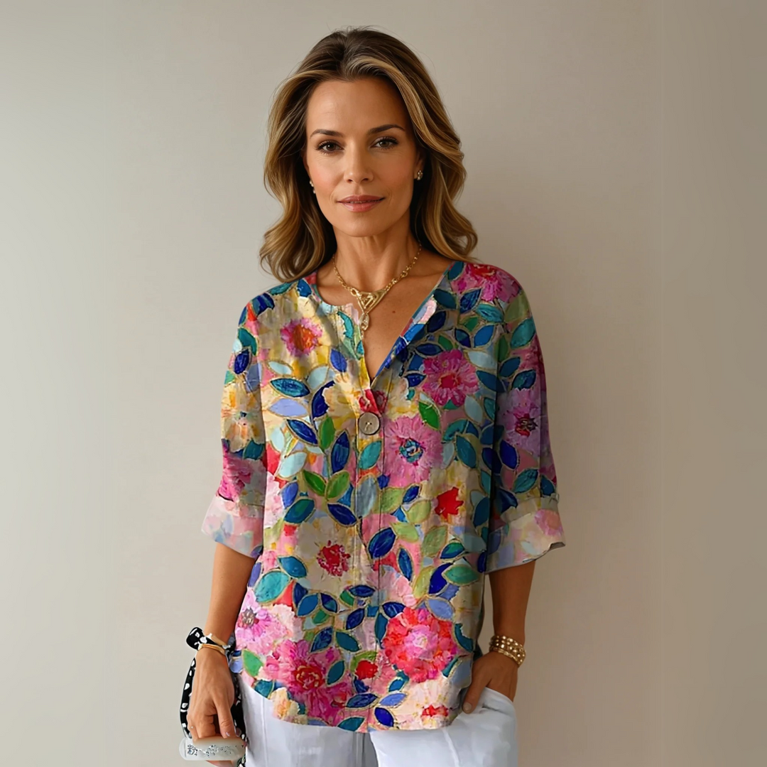 Women’s Blouse | Colorful Floral Print