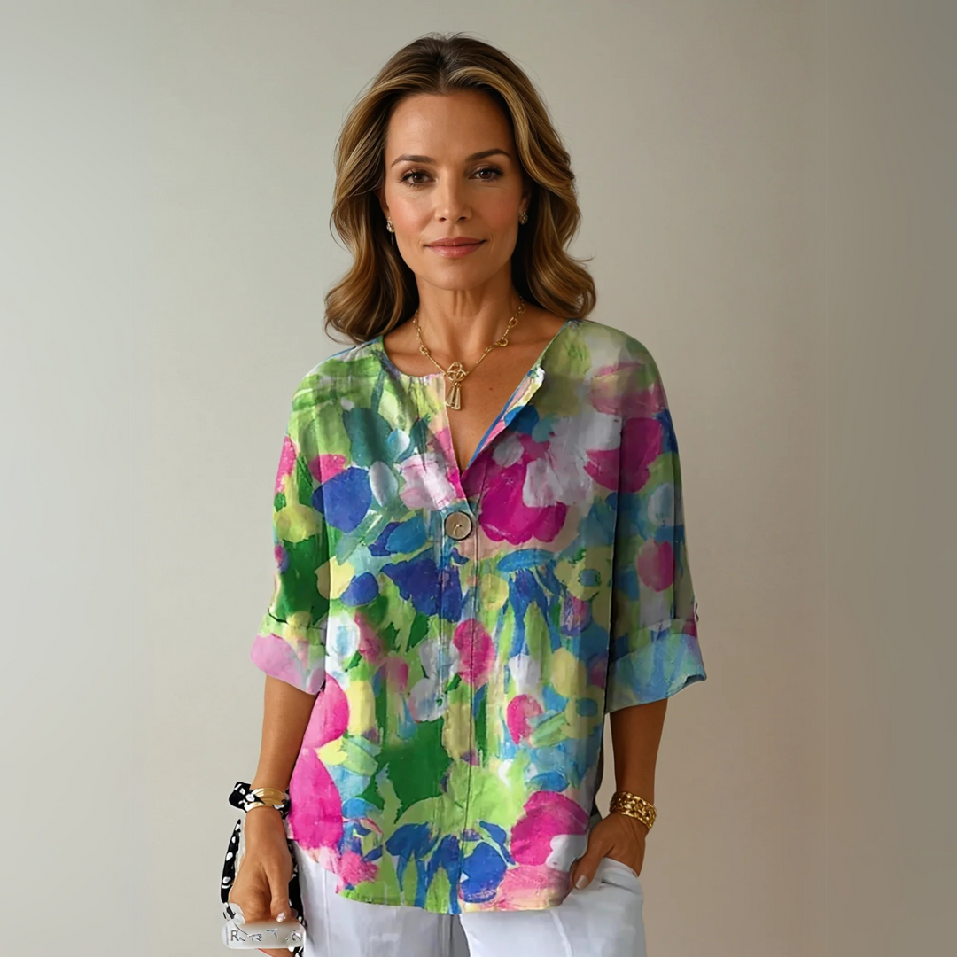 Women’s Blouse | Colorful Floral Print