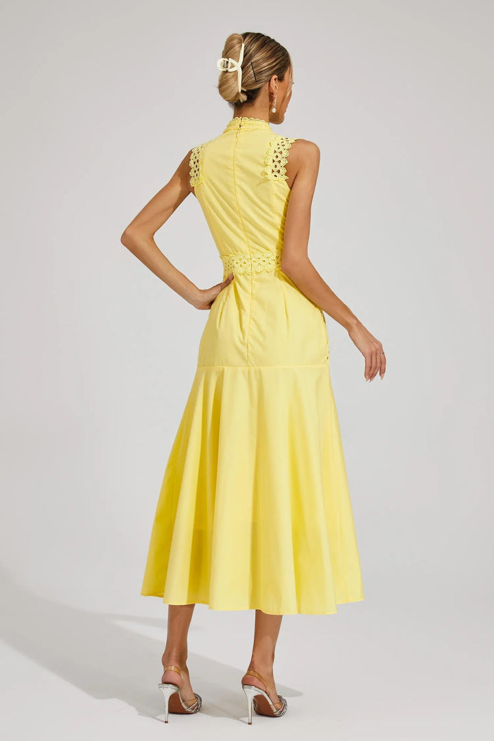 Women's Wedding Guest Midi Dress | Sleeveless Lace