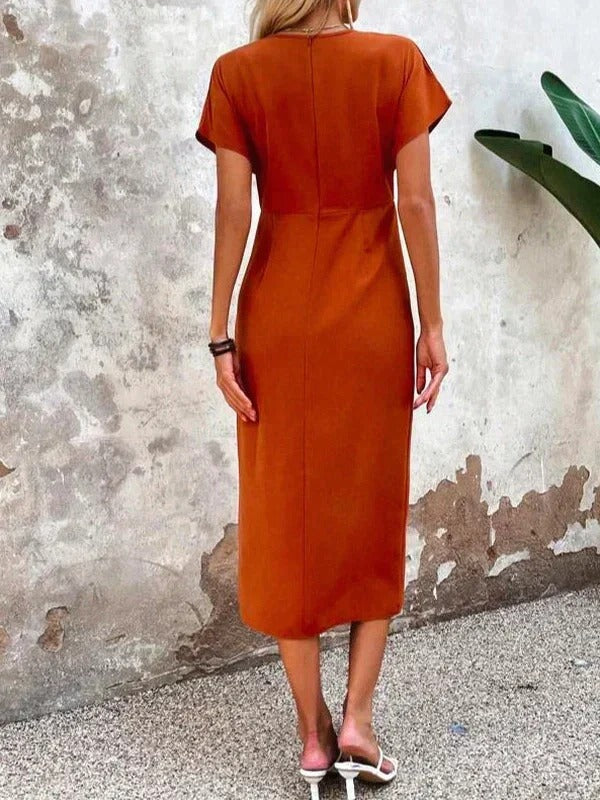 Women's Wedding Guest Midi Dress | Wrap V-Neck