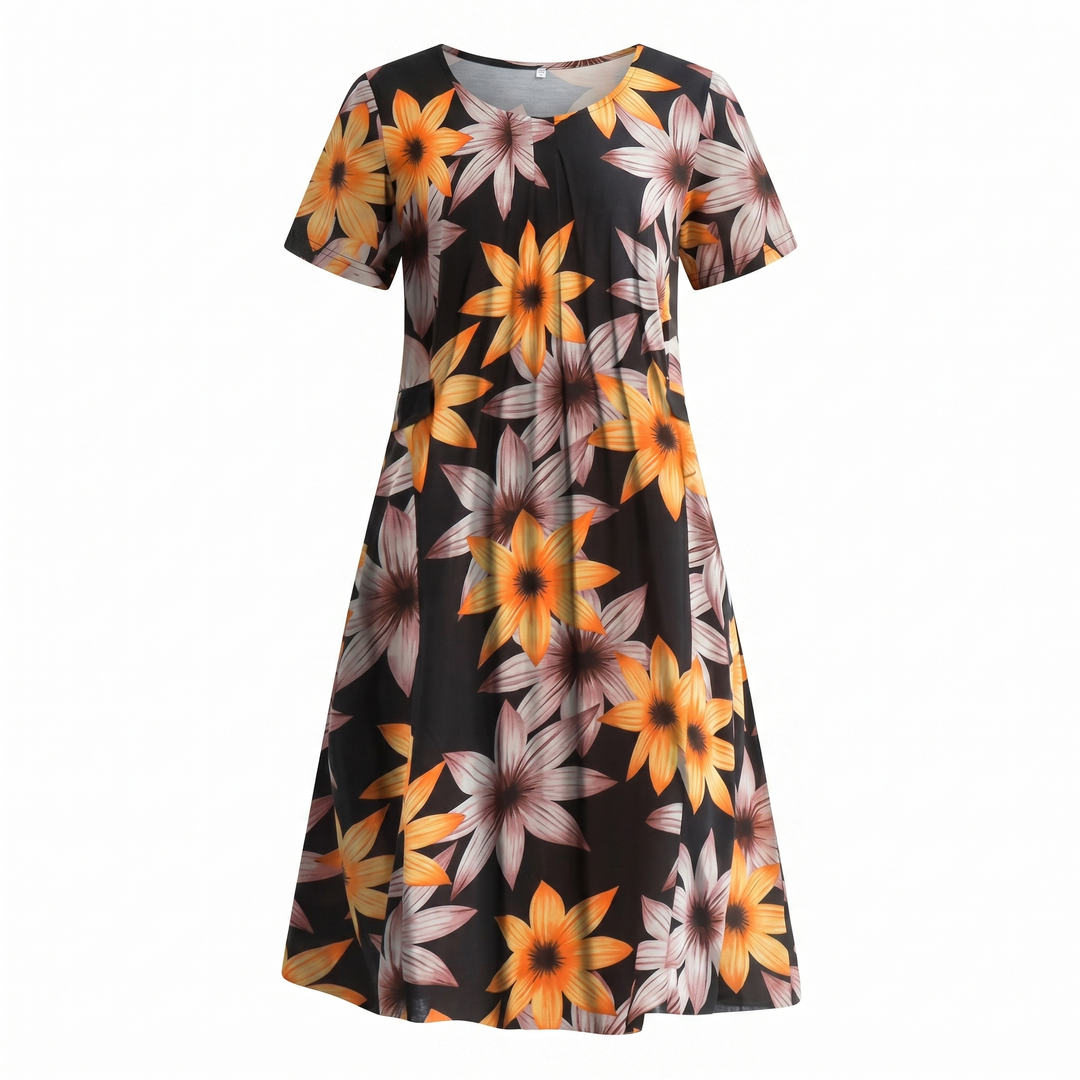 Women's Casual Dress | Midi Floral-style Print Midi