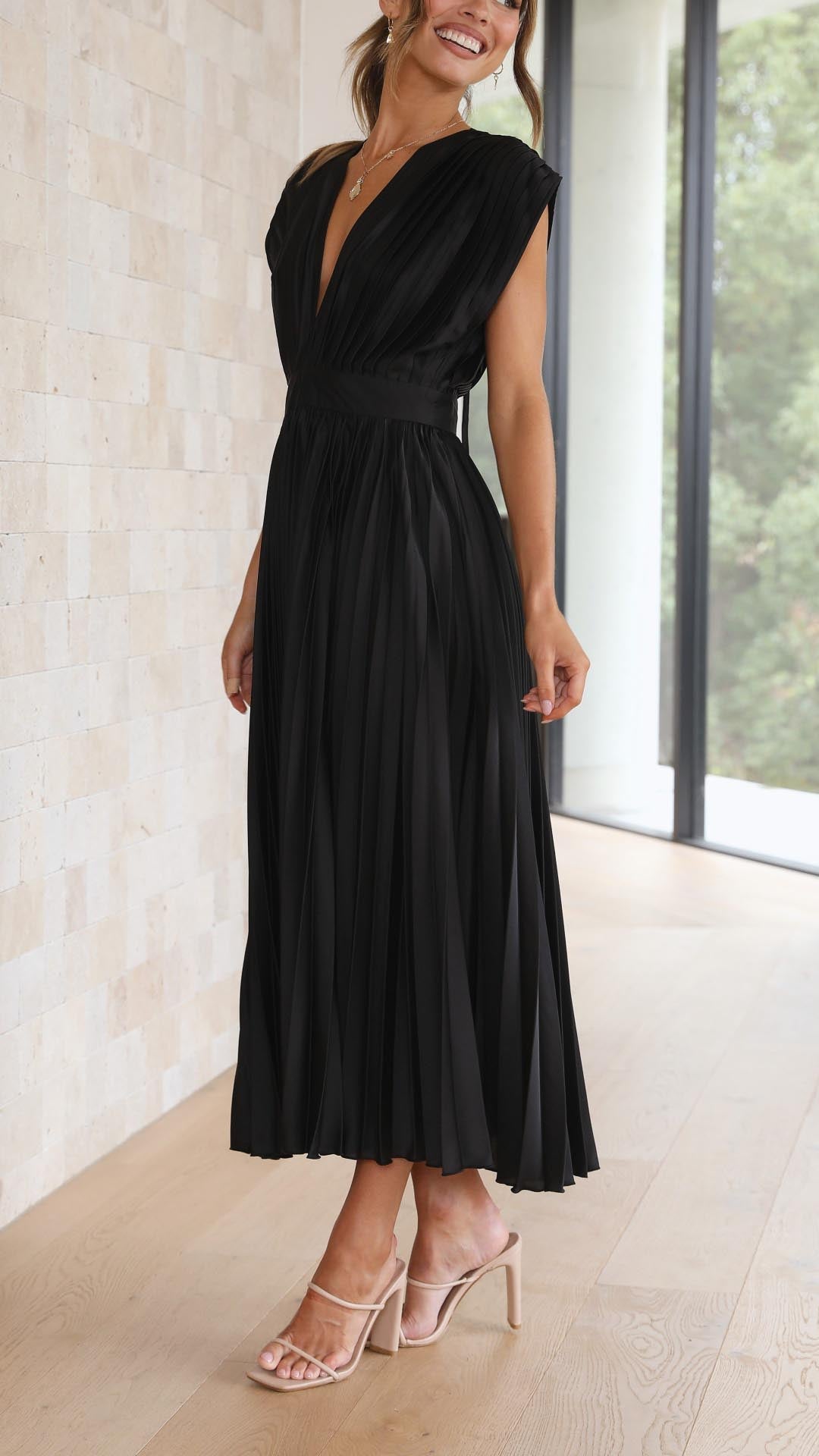 Women's Wedding Guest Dress | Pleated