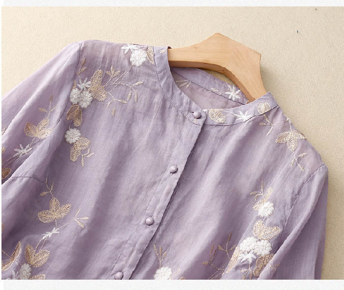 Women's Blouse | Embroidered Accents