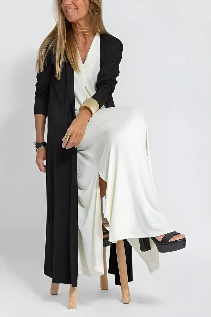 Women's Dress  | Layered Maxi with Cardigan