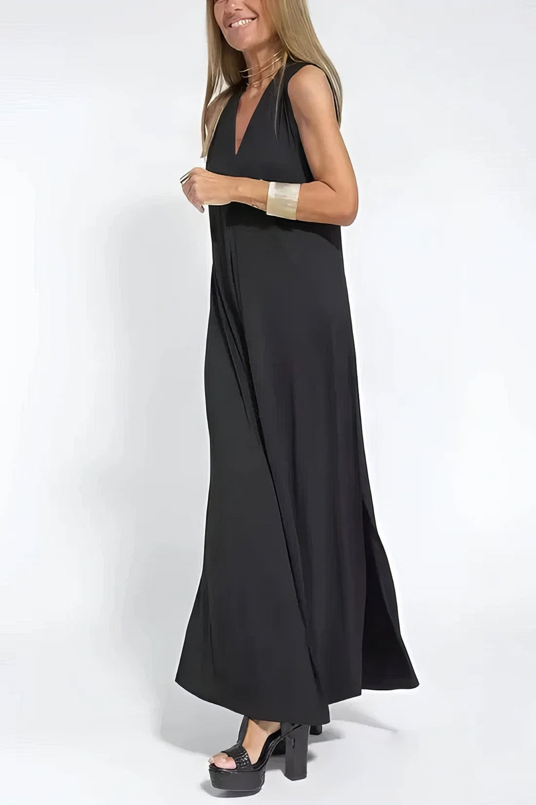 Women's Dress  | Layered Maxi with Cardigan