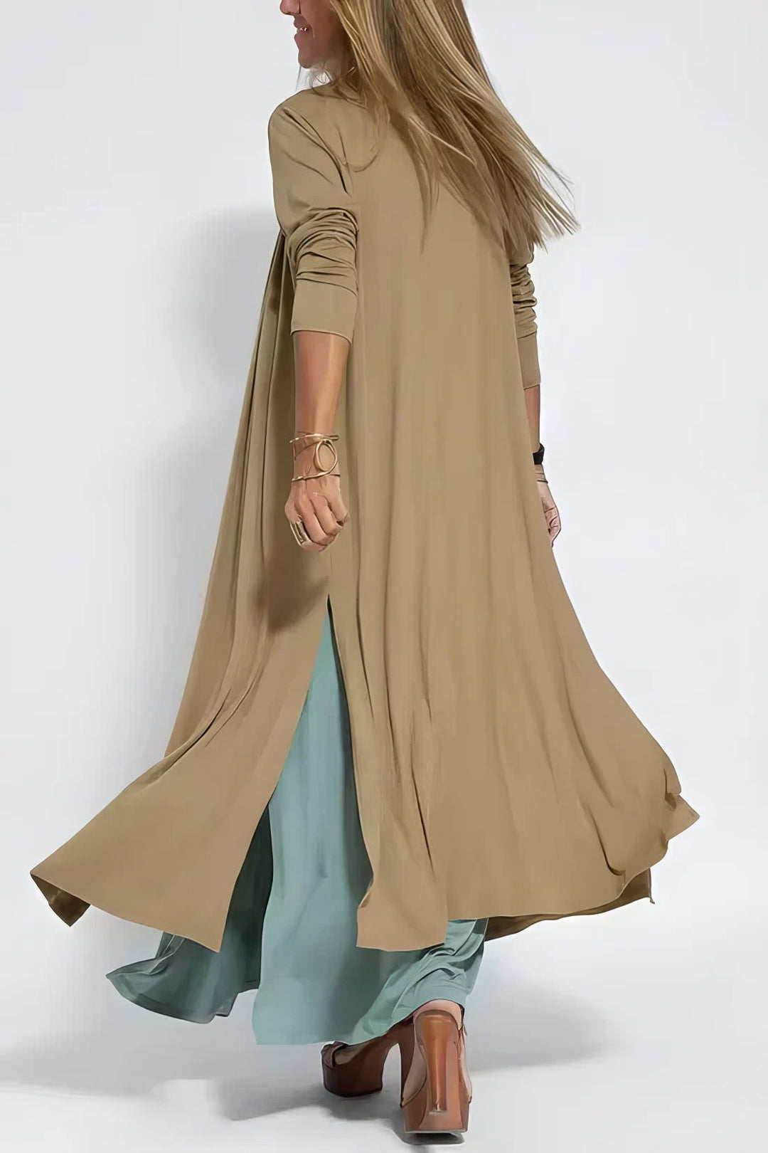 Women's Dress  | Layered Maxi with Cardigan