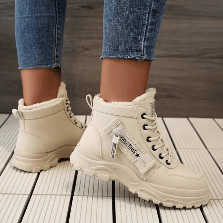 Boots For Women | Lace-Up Ankle Boots With Chunky Sole